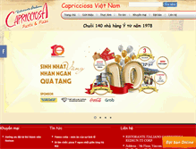 Tablet Screenshot of capricciosa.com.vn